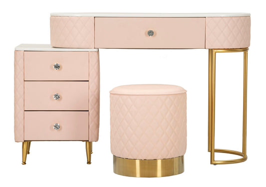 Bed Desk Sharon Roze Met Kruk 75x120x40 cm