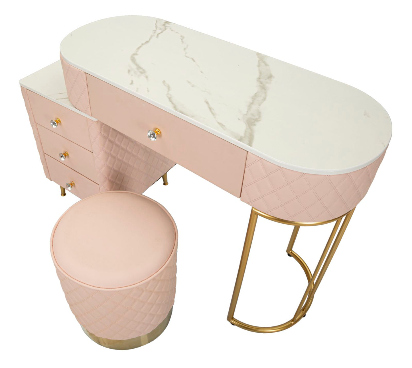 Bed Desk Sharon Roze Met Kruk 75x120x40 cm