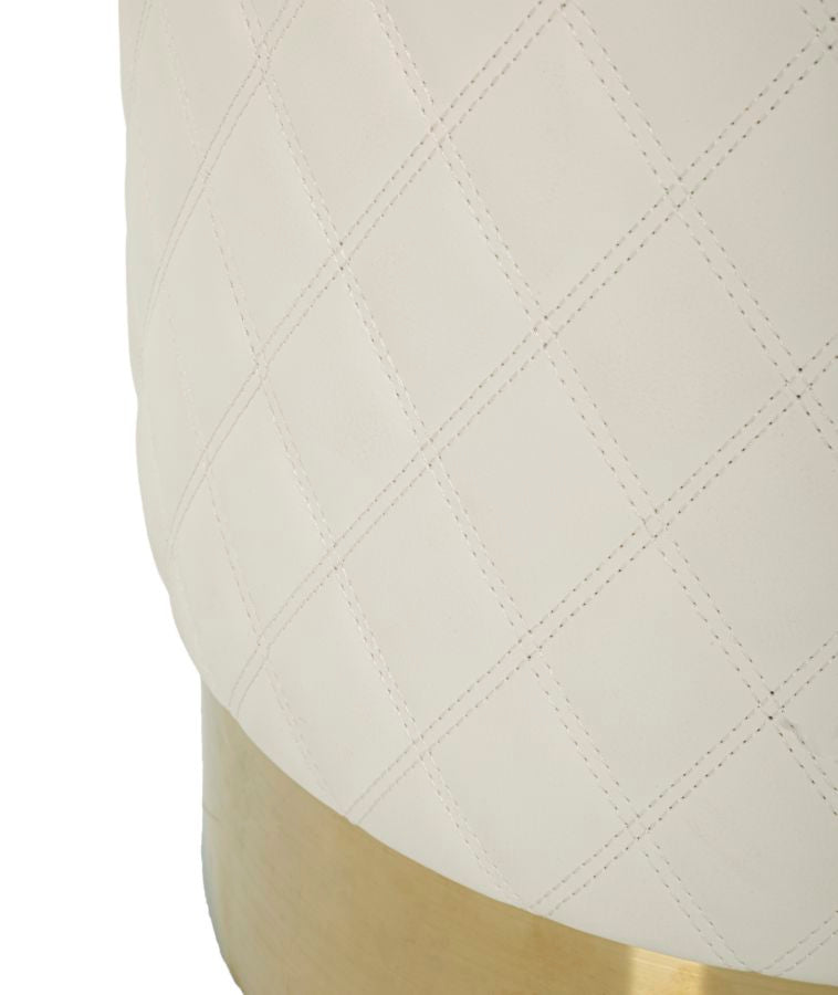 Ronde Poef Sharon Glam 39x36x36 cm