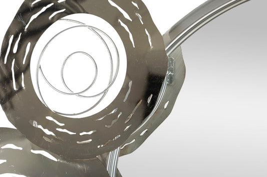 Wandpaneel Hop Met Spiegel Zilver 48x106x3.8 cm