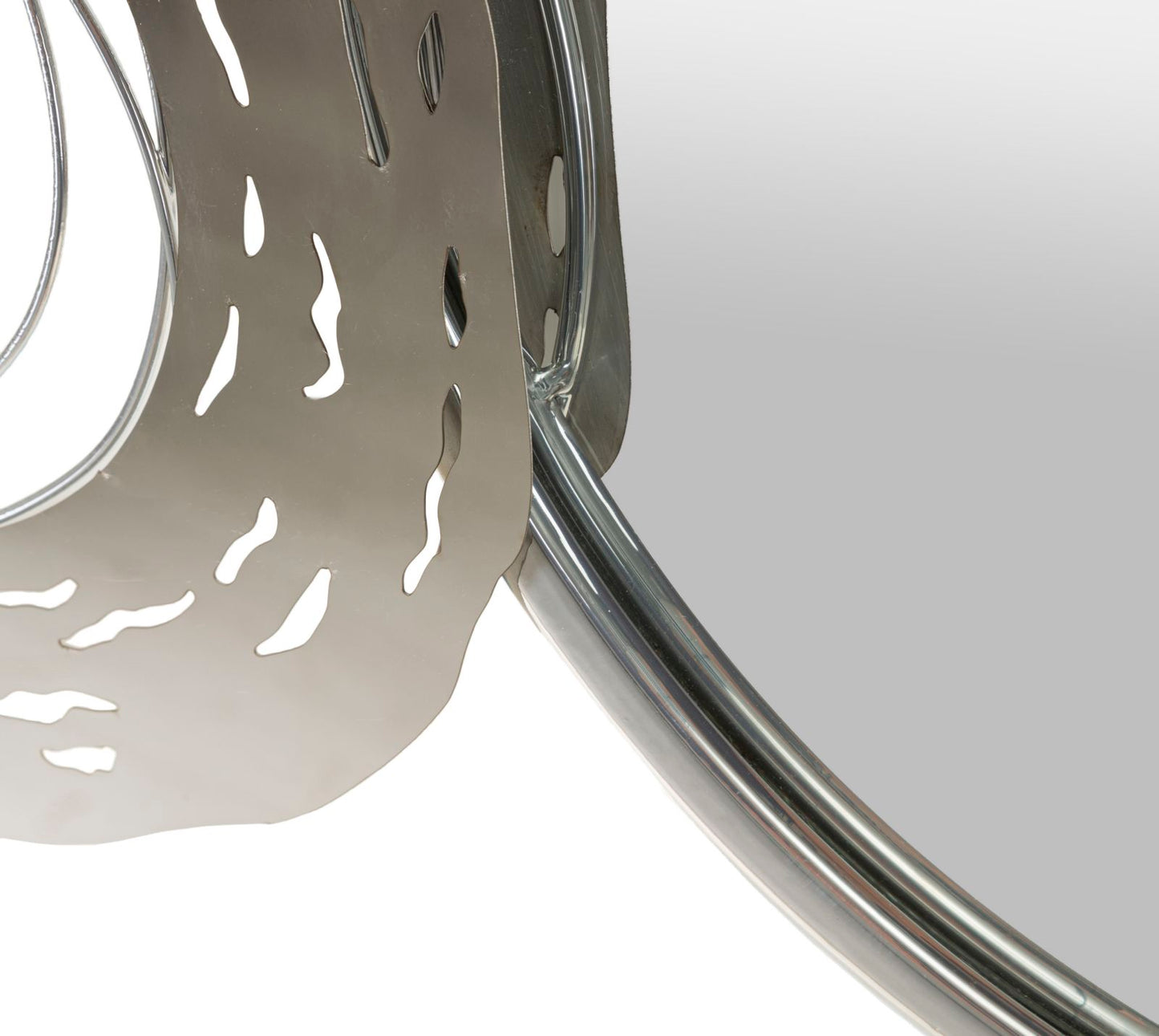 Wandpaneel Hop Met Spiegel Zilver 48x106x3.8 cm