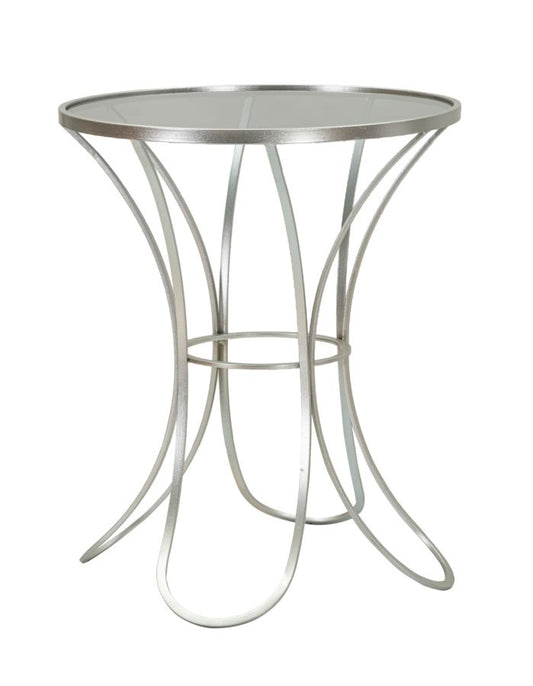 Zilveren Glam Tafel Trixy 68x56x56 cm