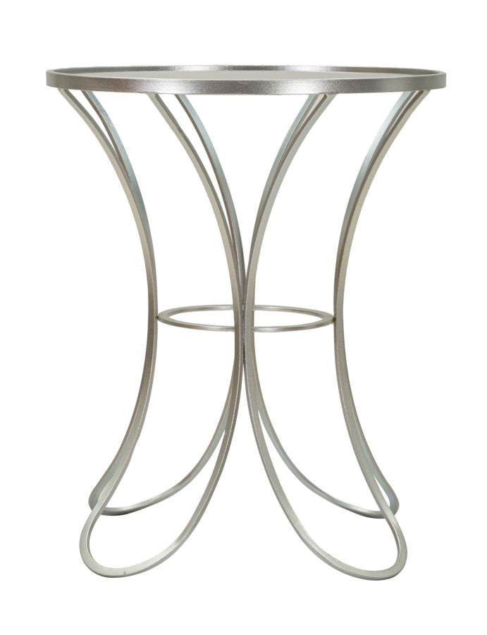 Zilveren Glam Tafel Trixy 68x56x56 cm