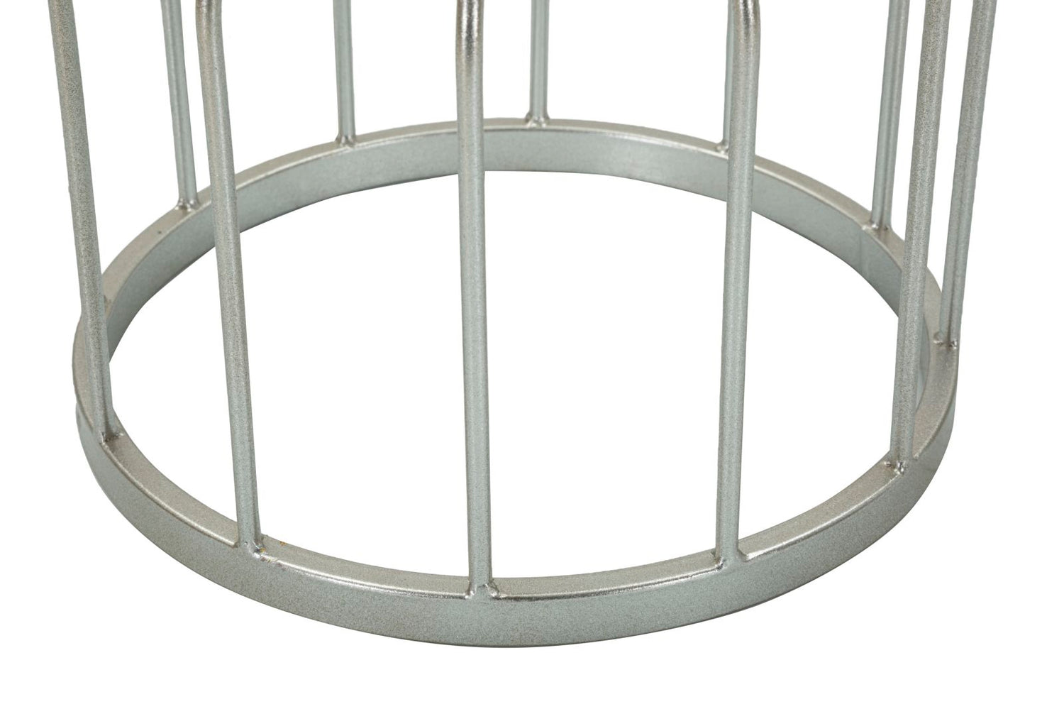 Zilveren Salontafel Met Marmeren Blad 58x37.5x37.5 cm