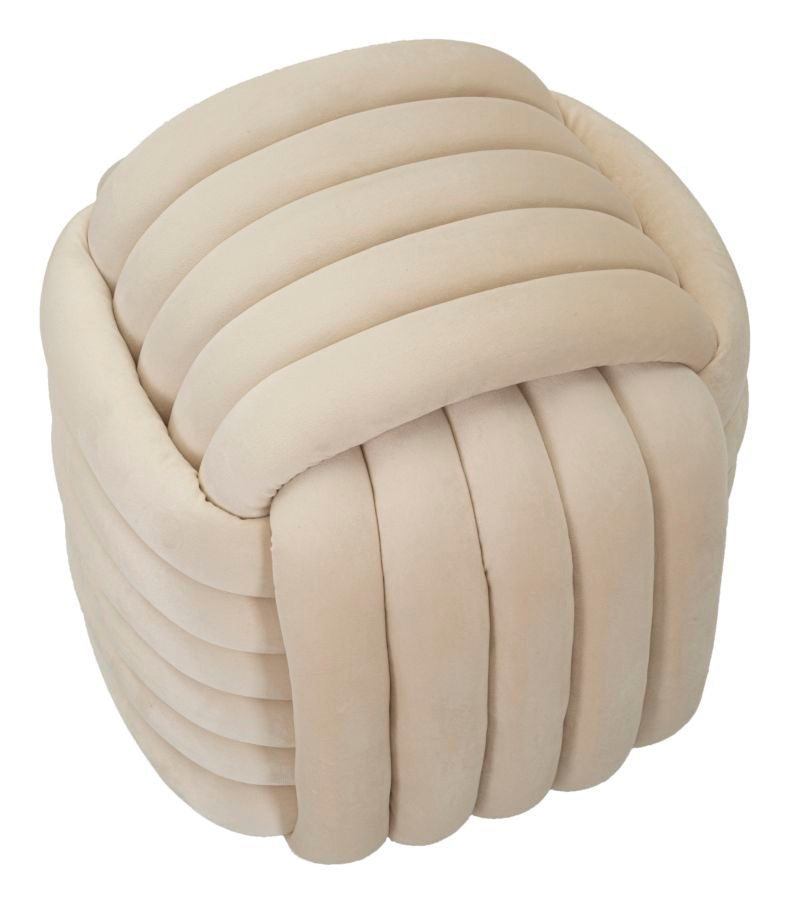 Pouf Softy Crème 45x45x45 cm