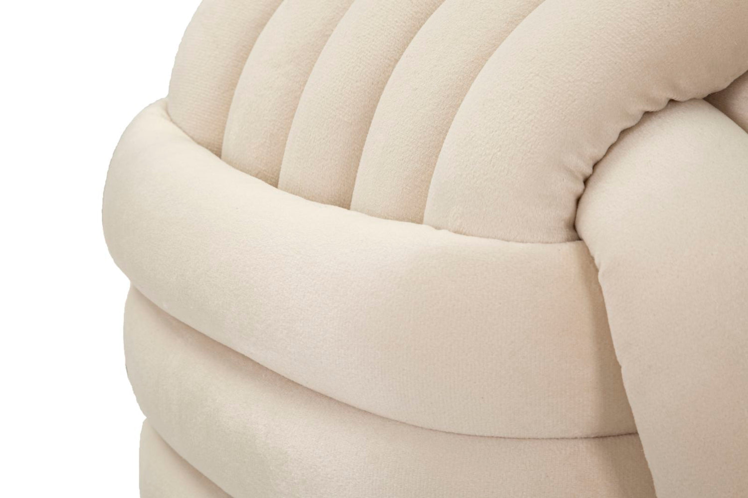 Pouf Softy Crème 45x45x45 cm