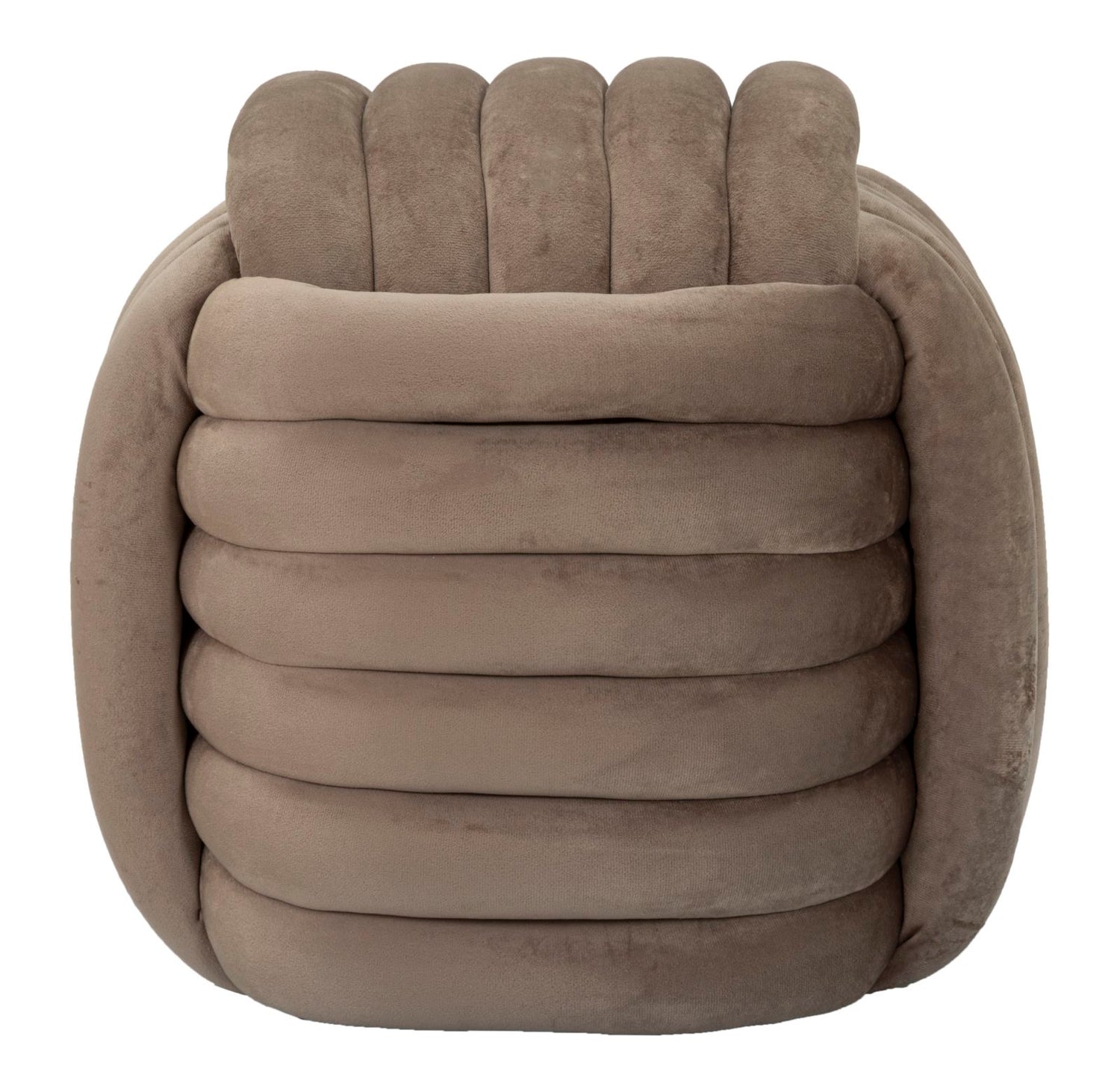 Poef Softy Grijs 45x45x45 cm