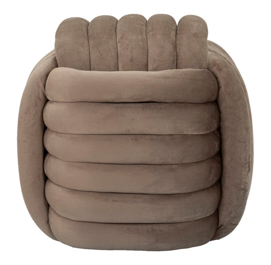 Poef Softy Grijs 45x45x45 cm