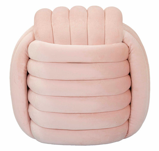 Fluwelen Poef Softy Roze 45x45x45 cm