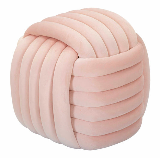 Fluwelen Poef Softy Roze 45x45x45 cm