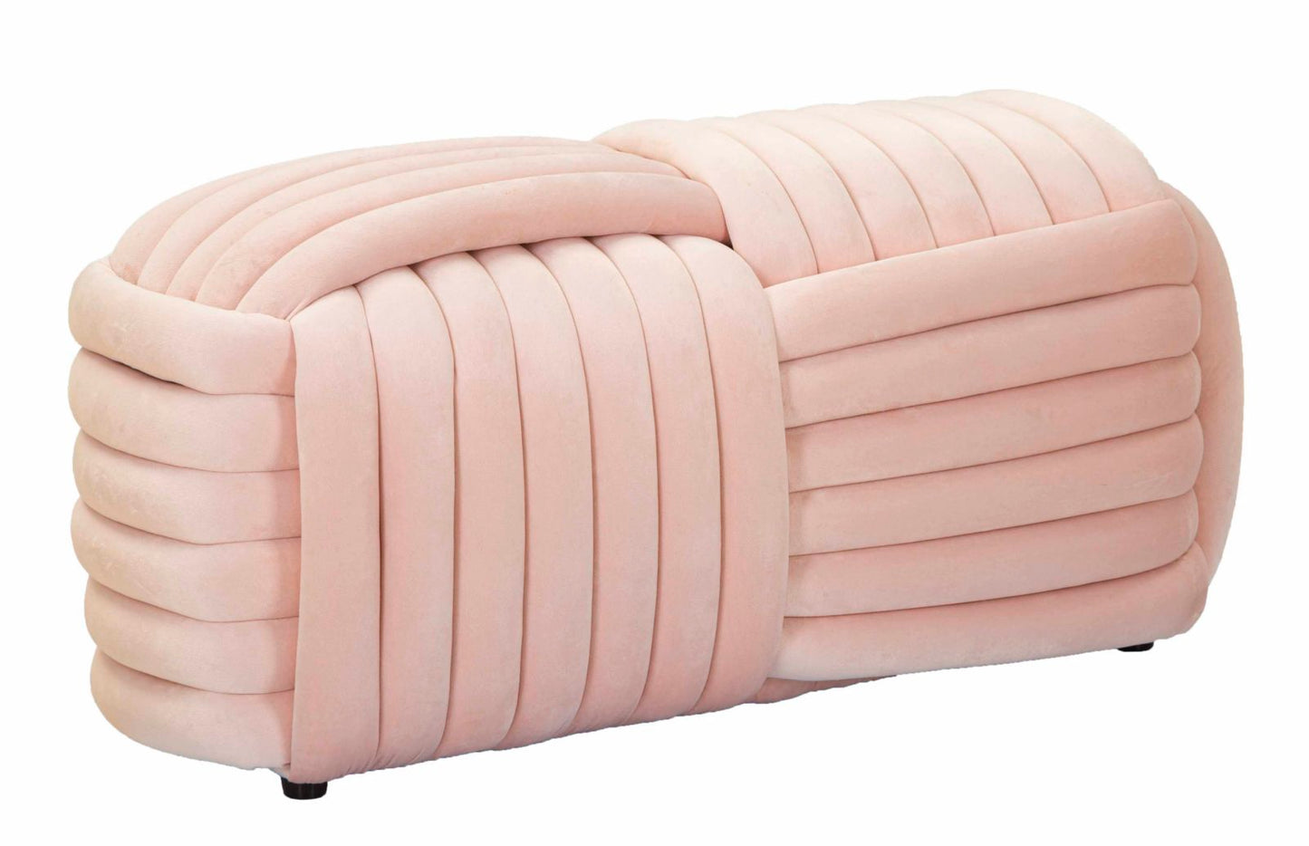 Velours Zitbank Softy Roze 45x90x45 cm
