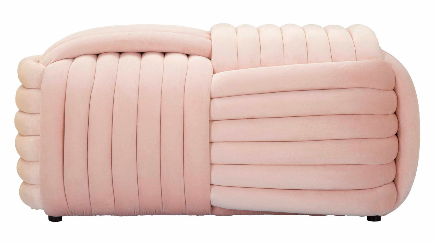 Velours Zitbank Softy Roze 45x90x45 cm