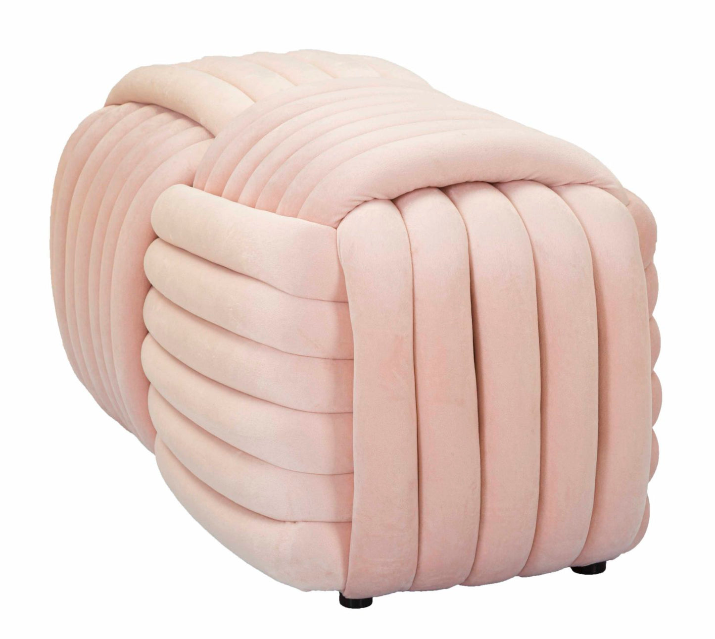 Velours Zitbank Softy Roze 45x90x45 cm