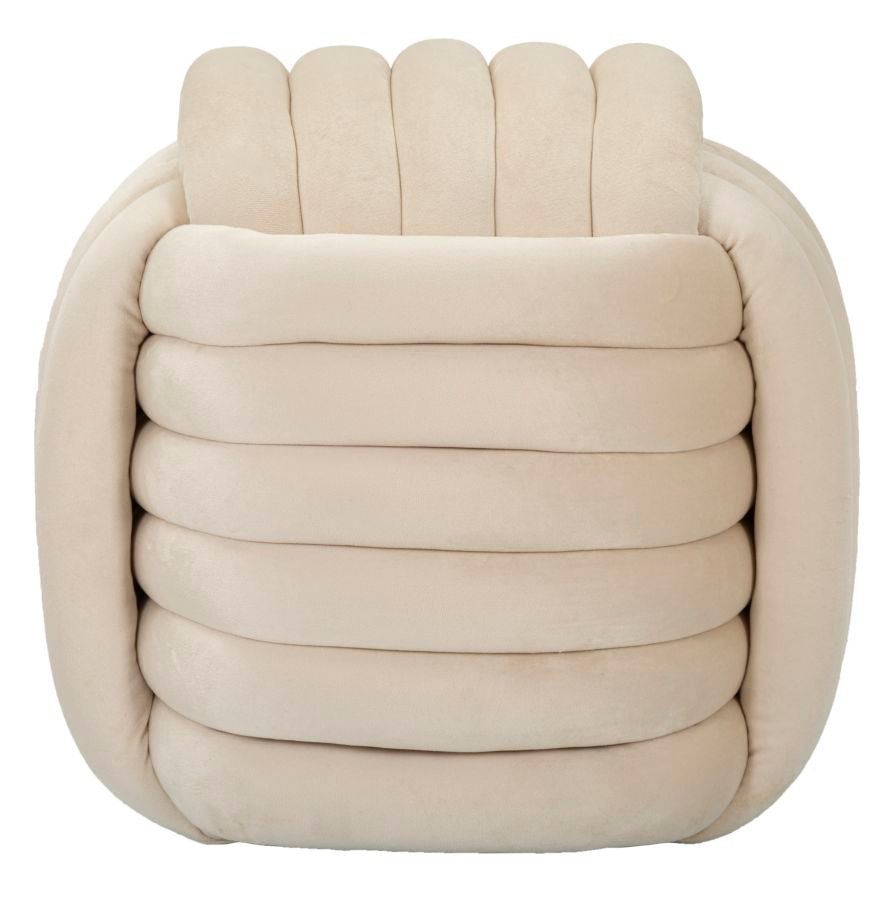 Pouf Softy Crème 45x45x45 cm