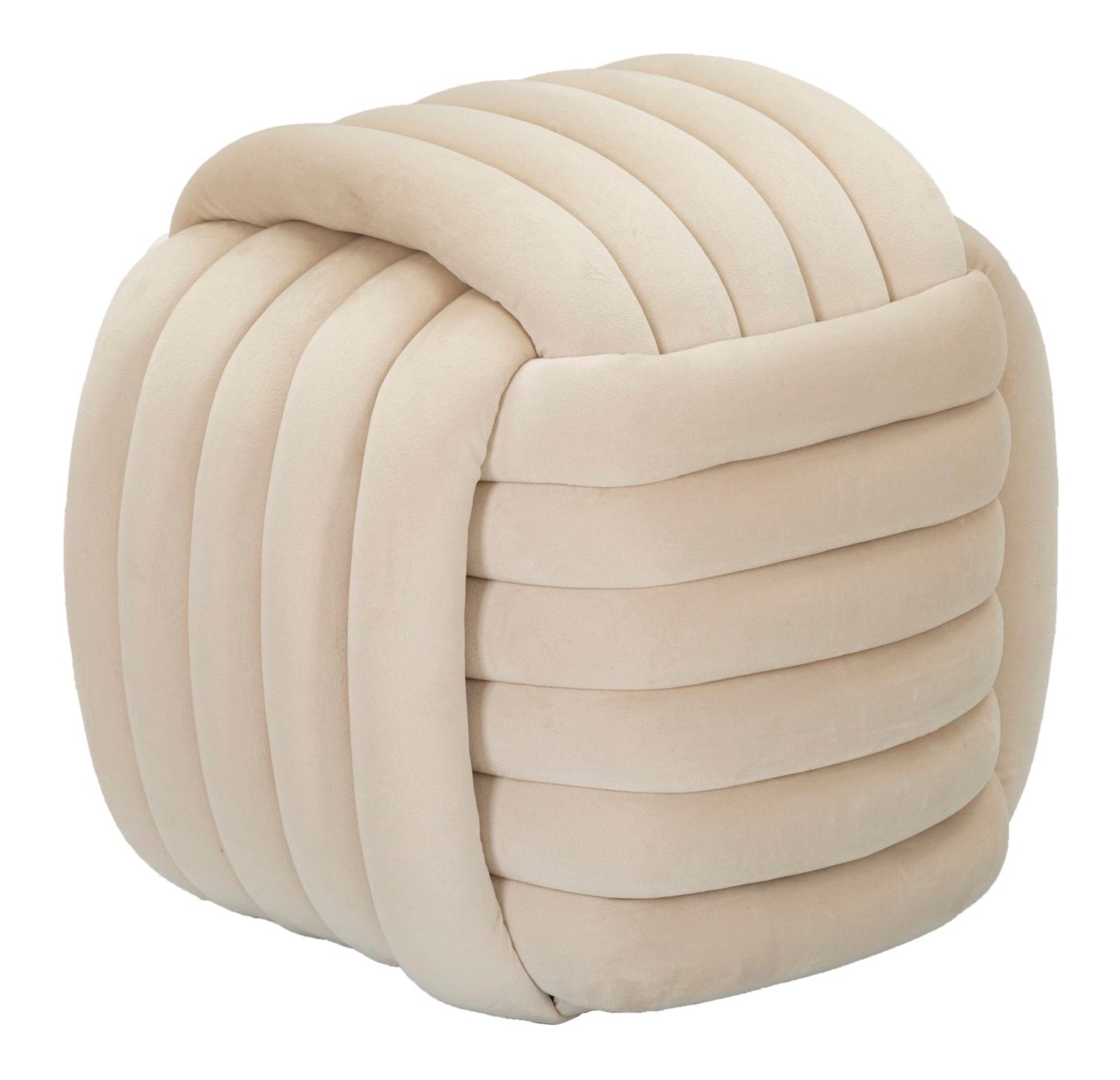 Pouf Softy Crème 45x45x45 cm