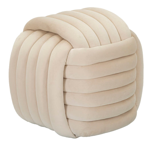 Pouf Softy Crème 45x45x45 cm