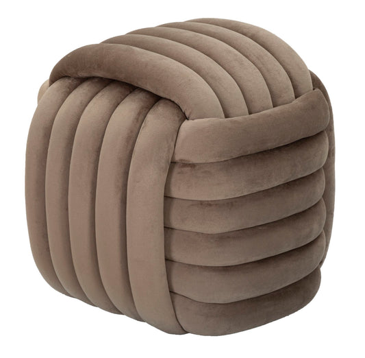 Poef Softy Grijs 45x45x45 cm