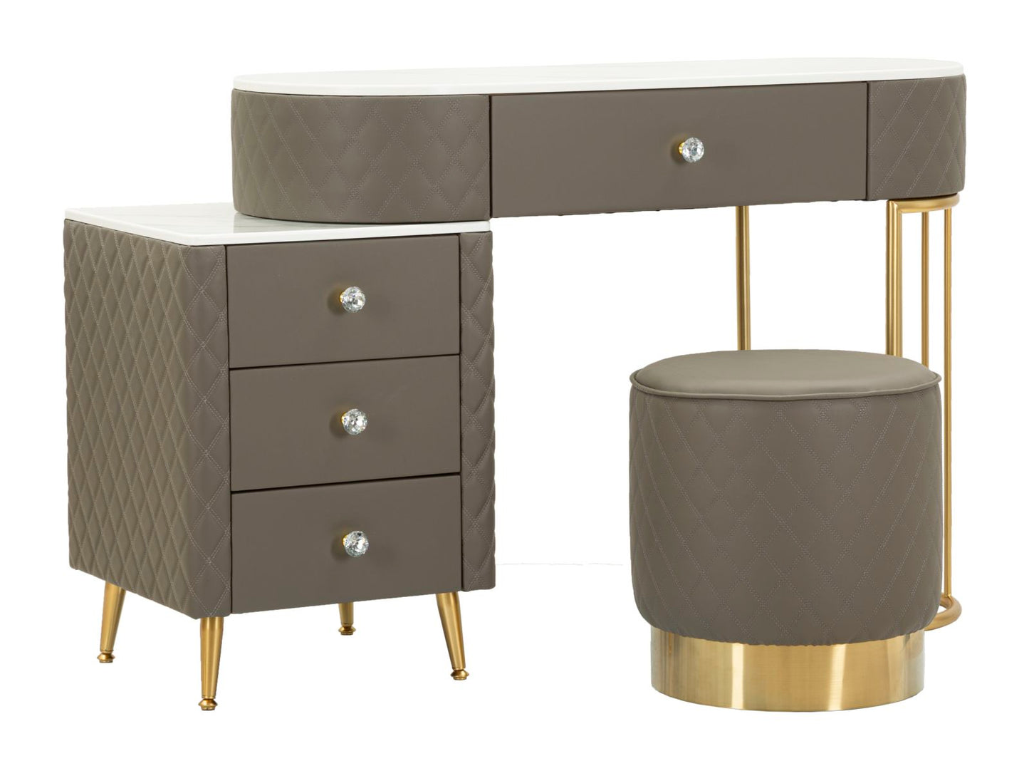 Bed Desk Sharon Grijs Met Kruk 75x120x40 cm