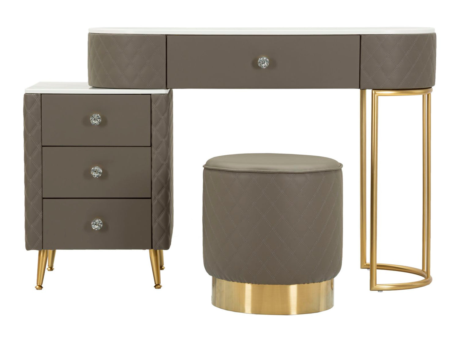 Bed Desk Sharon Grijs Met Kruk 75x120x40 cm