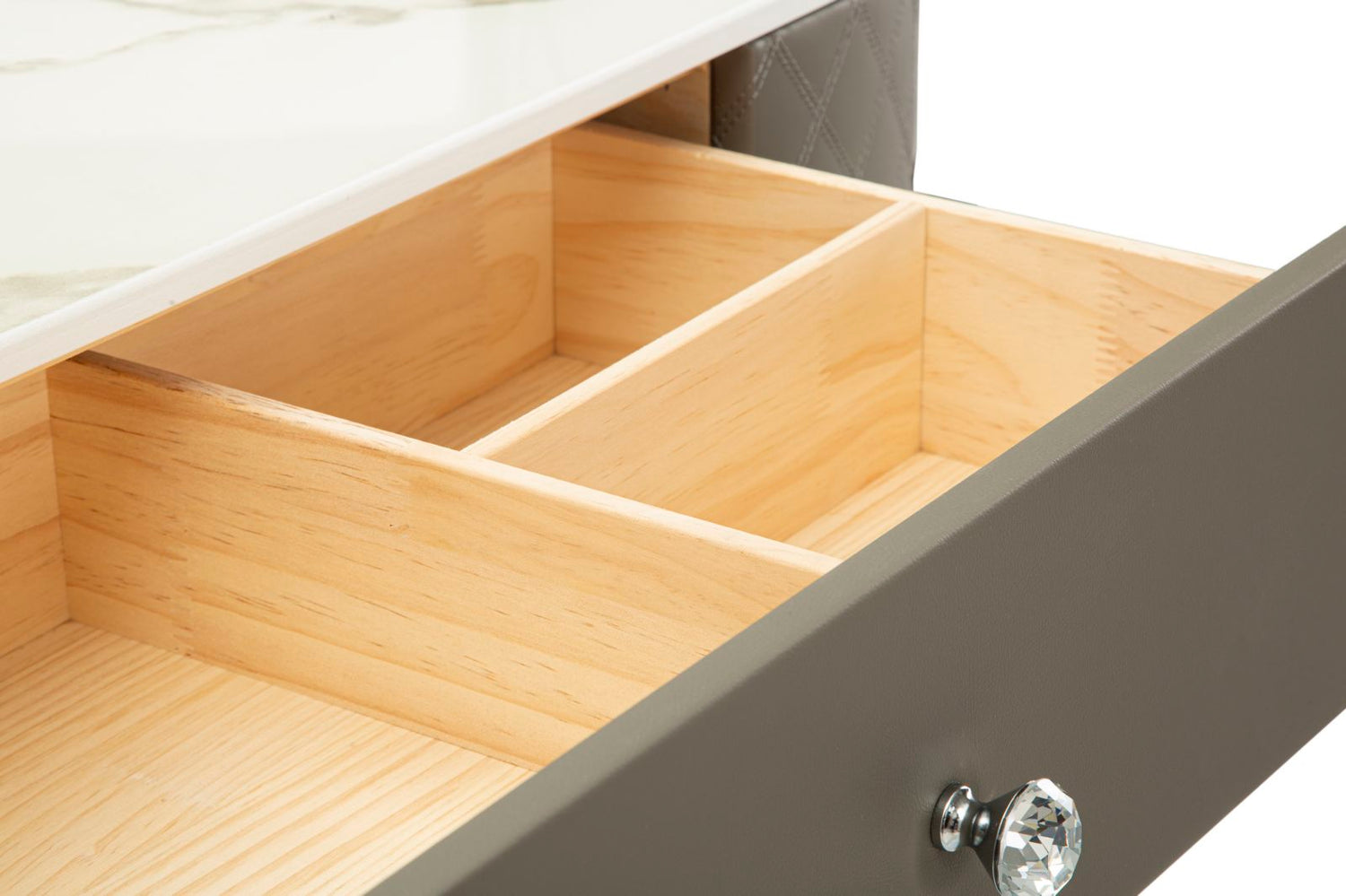 Bedtafel Sharon Grijs Met Kruk Silver 75x120x40 cm