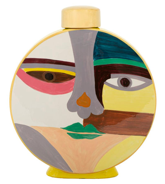 Pot Piccassy Color Round - Decoratieve Vaas 33x28x9 cm