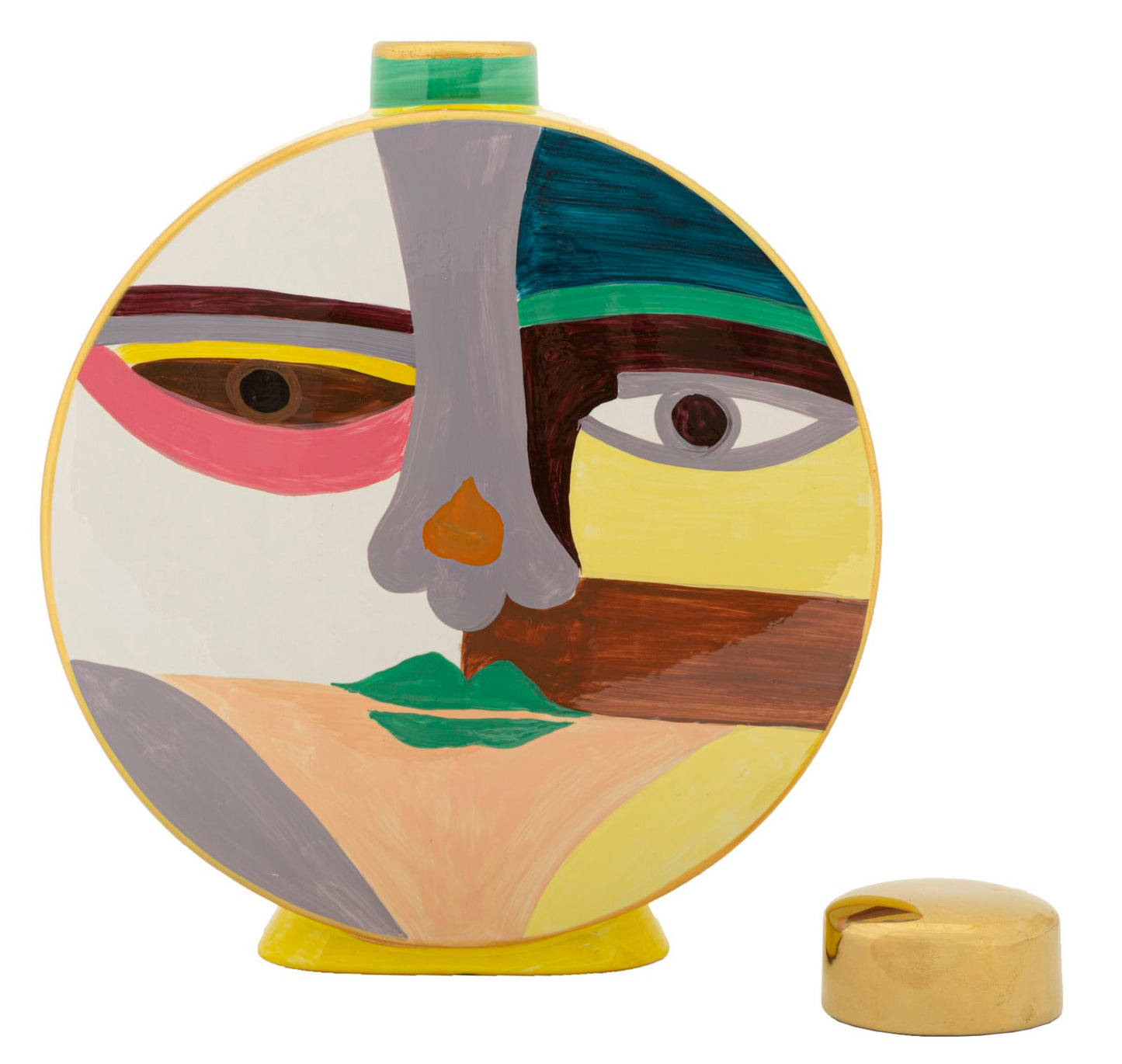 Pot Piccassy Color Round - Decoratieve Vaas 33x28x9 cm