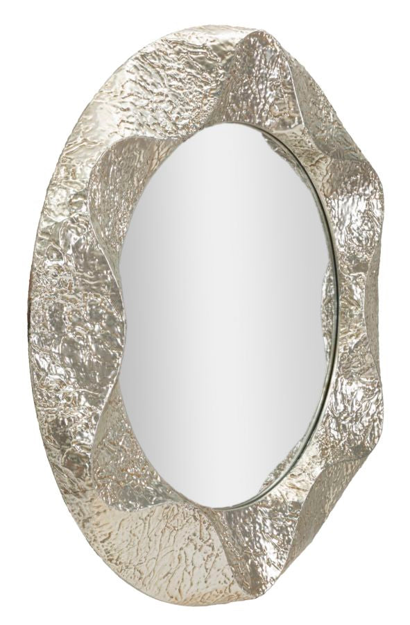 Argelux Ronde Spiegel Silver 104x104x7 cm