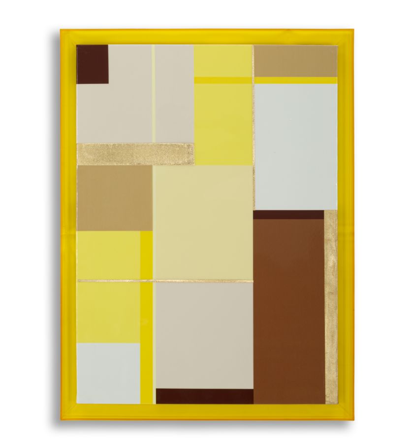 Canvas Print Met Frame - Abstract Geometrisch Motief 80x60x3.3 cm