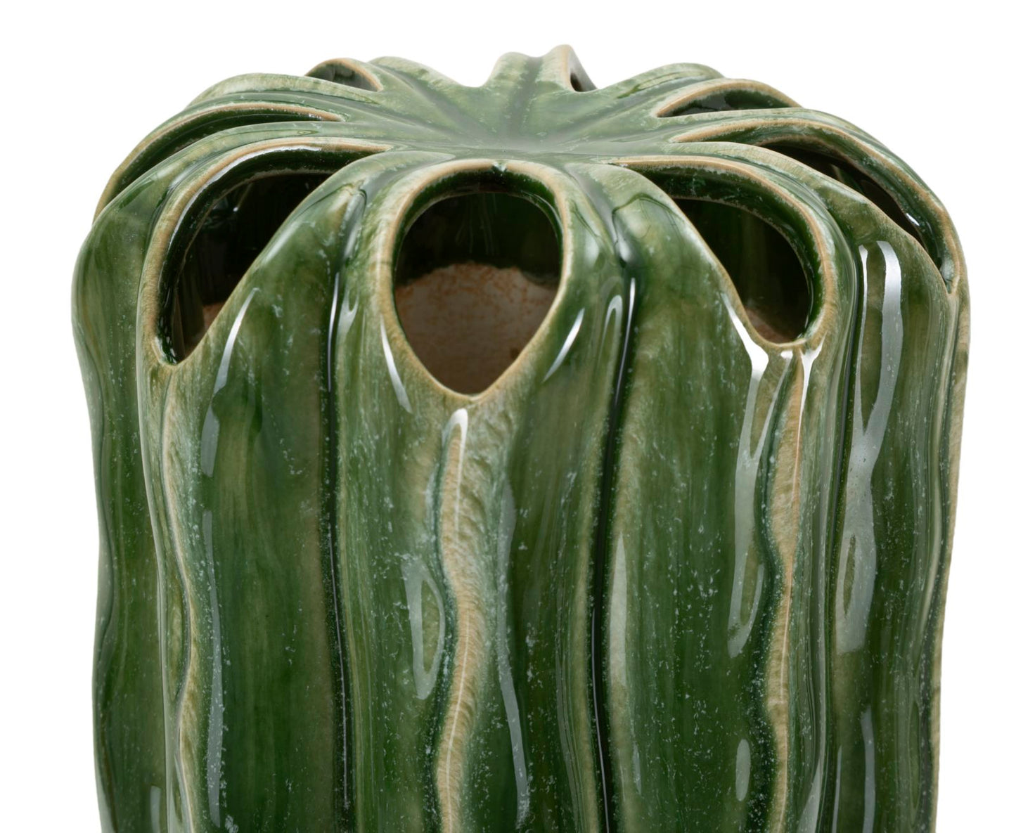 Hoge Cactus Pot Groen 31.5x12x12 cm
