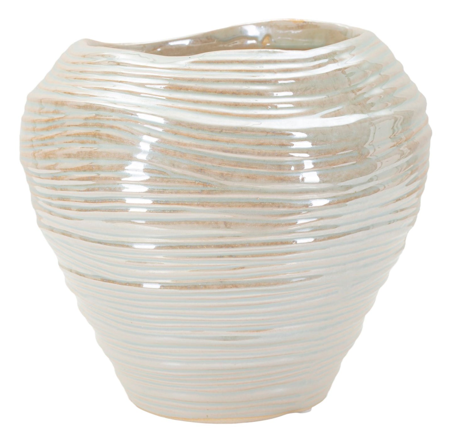 Ronde Vaas Pearl Color 20x22x22 cm