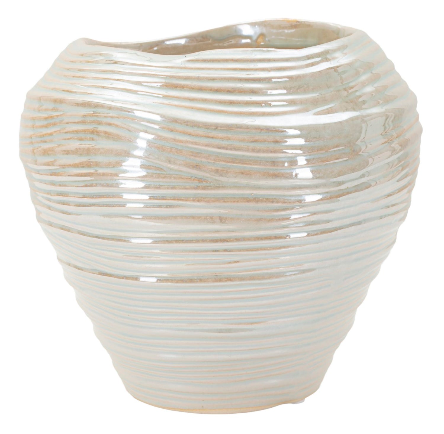 Ronde Vaas Pearl Color 20x22x22 cm