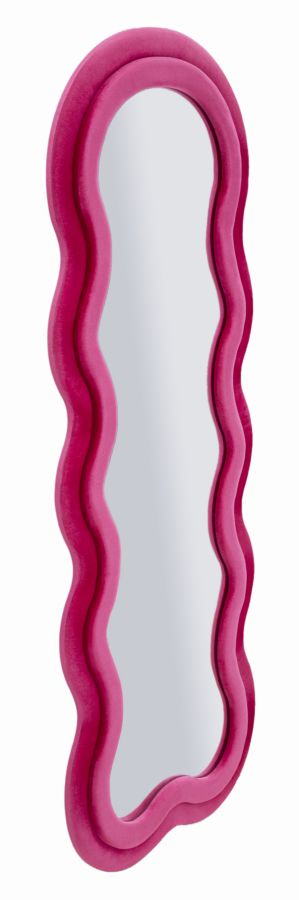 Miki Wandspiegel Velours Fuchsia 160x60x4 cm