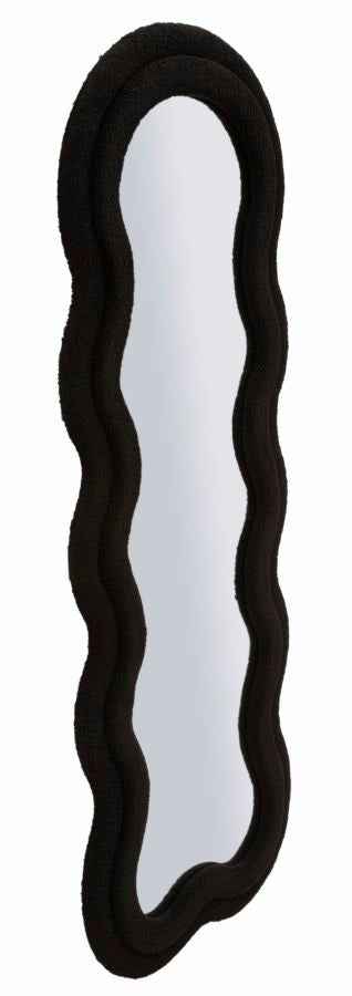 Zwarte Teddy Wandspiegel 160x60x4 cm