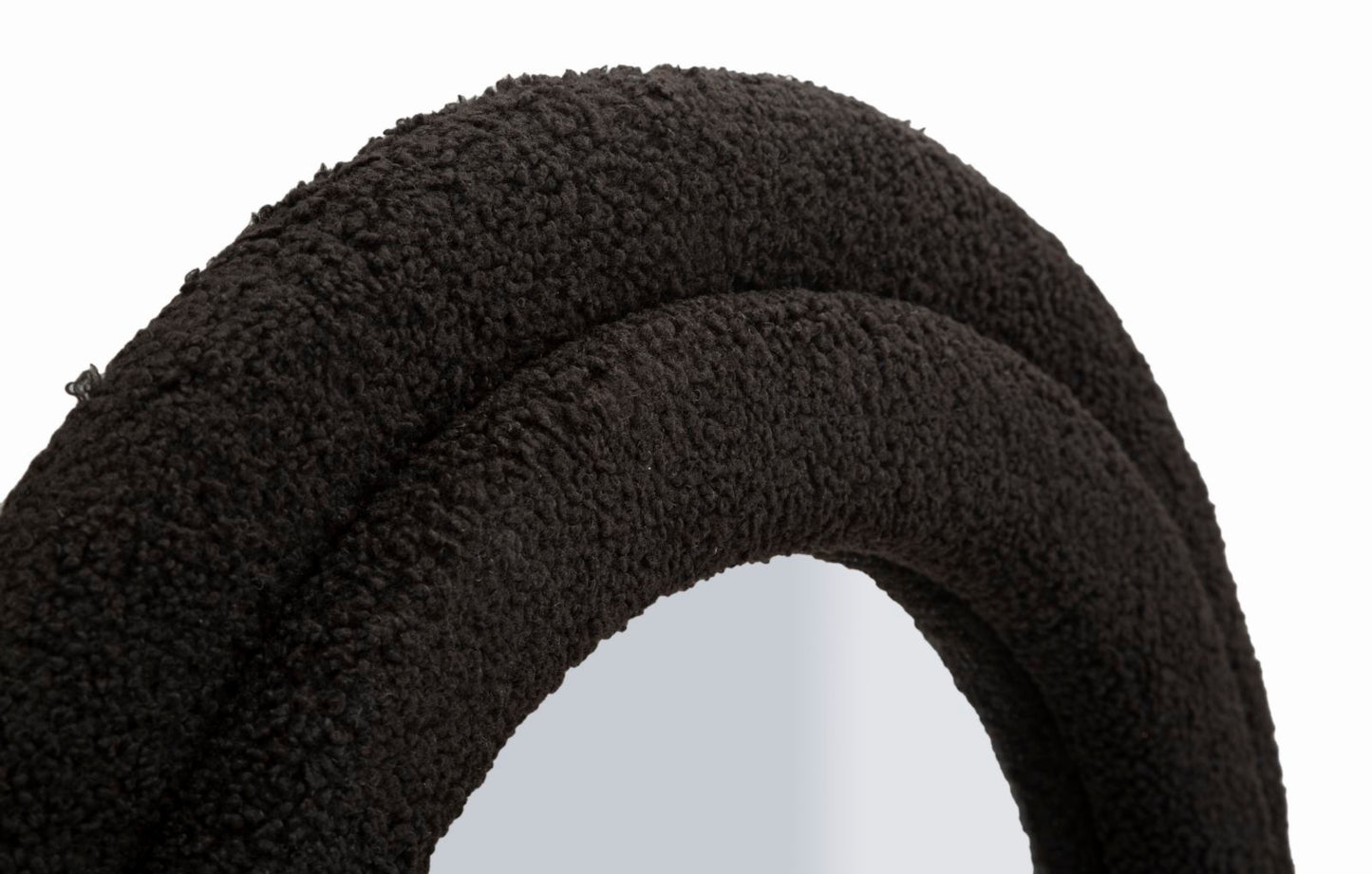 Zwarte Teddy Wandspiegel 160x60x4 cm