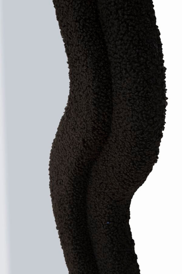 Zwarte Teddy Wandspiegel 160x60x4 cm