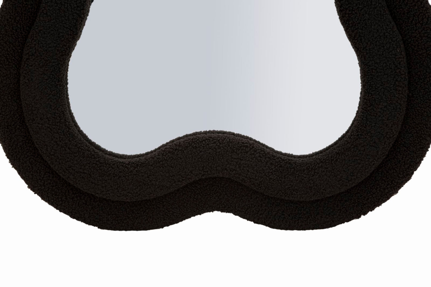 Zwarte Teddy Wandspiegel 160x60x4 cm