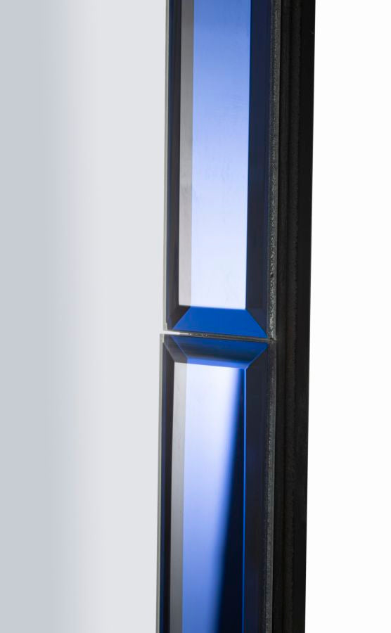 Tangier Blauwe Wandspiegel 100x62x1 cm