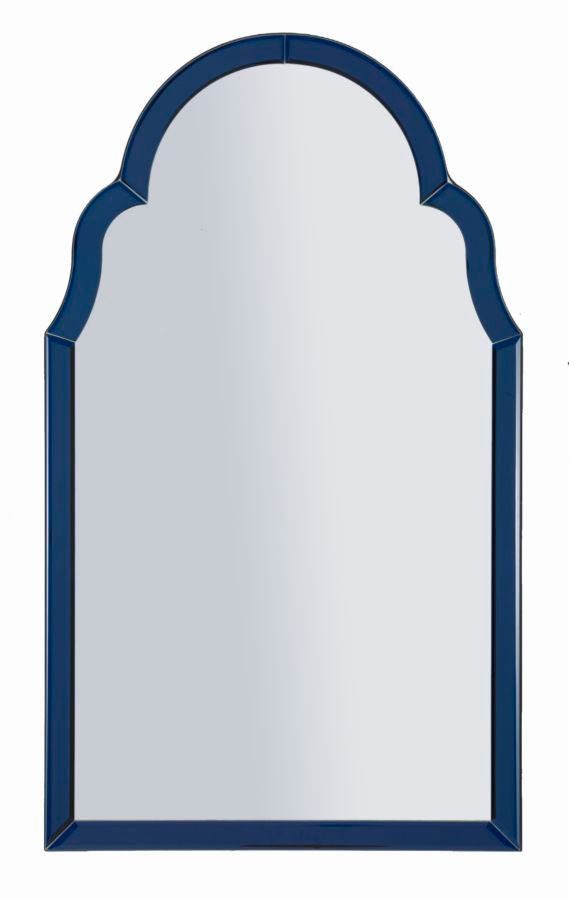 Tangier Blauwe Wandspiegel 80x47x1 cm