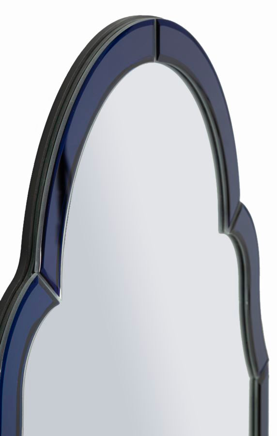 Tangier Blauwe Wandspiegel 80x47x1 cm
