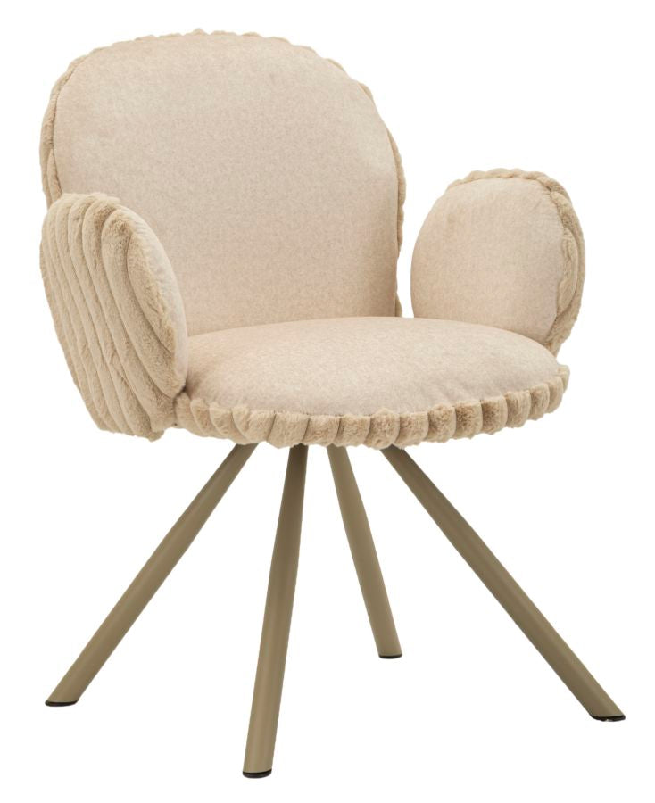 Stoel Stockholm -B- Crème Set 2 Stuks 83x64x68 cm