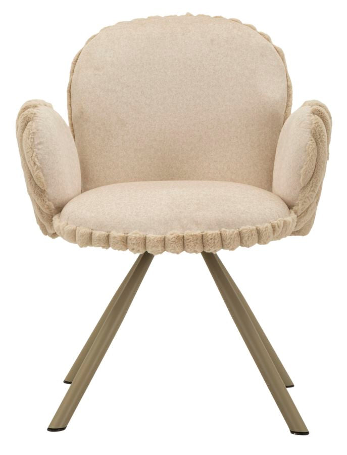 Stoel Stockholm -B- Crème Set 2 Stuks 83x64x68 cm