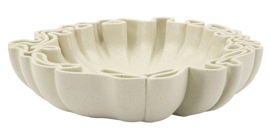 Stons Decoratieve Schaal Crème 7.5x30.5x29 cm