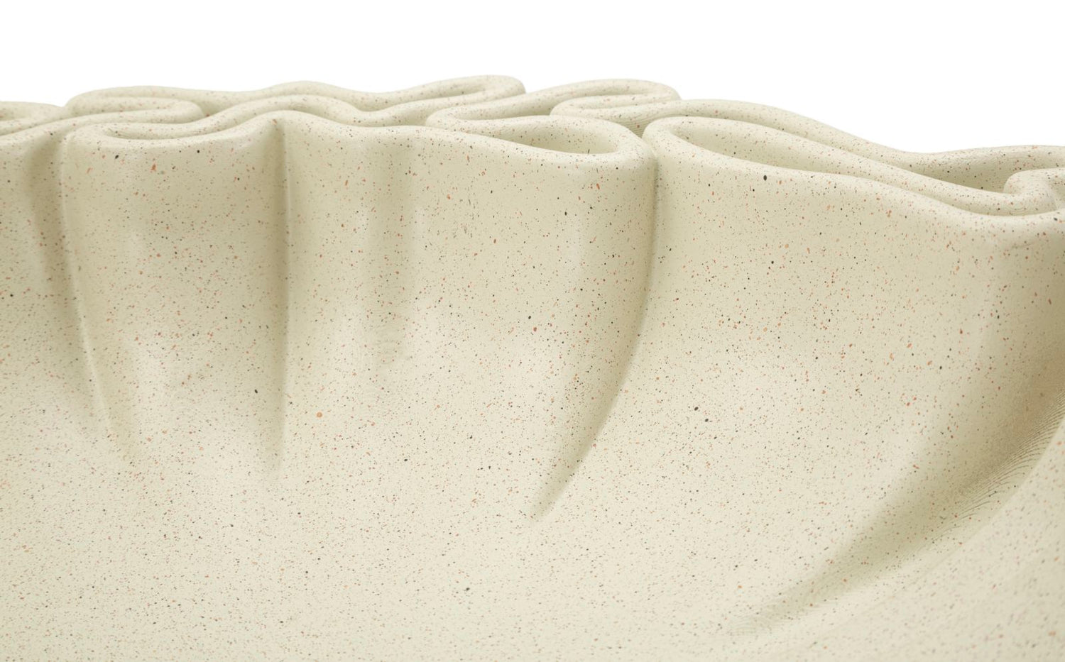 Stons Decoratieve Schaal Crème 7.5x30.5x29 cm