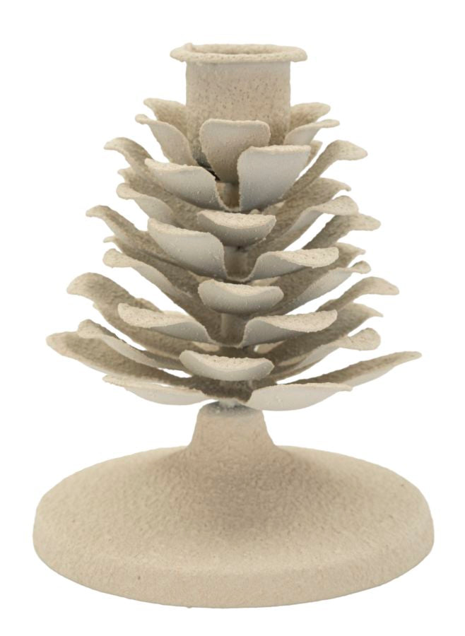 Kandelaar Dune Pigna Crème 11.5x9.5x9.5 cm