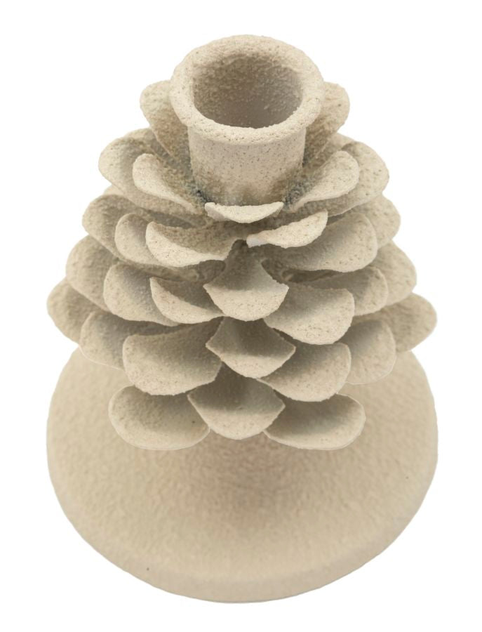 Kandelaar Dune Pigna Crème 11.5x9.5x9.5 cm