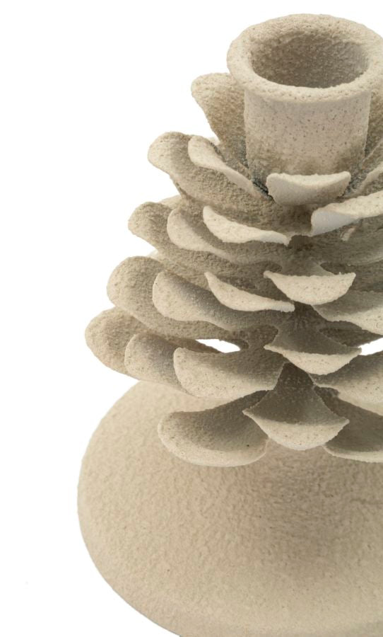 Kandelaar Dune Pigna Crème 11.5x9.5x9.5 cm