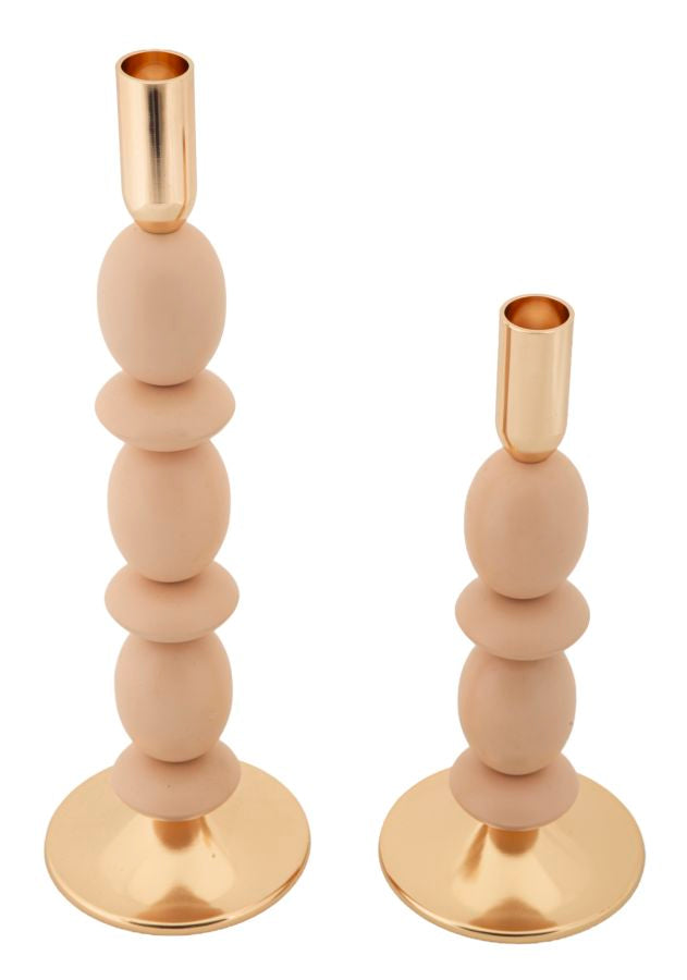 Kandelaar Shuttle Roze Set 2 Stuks