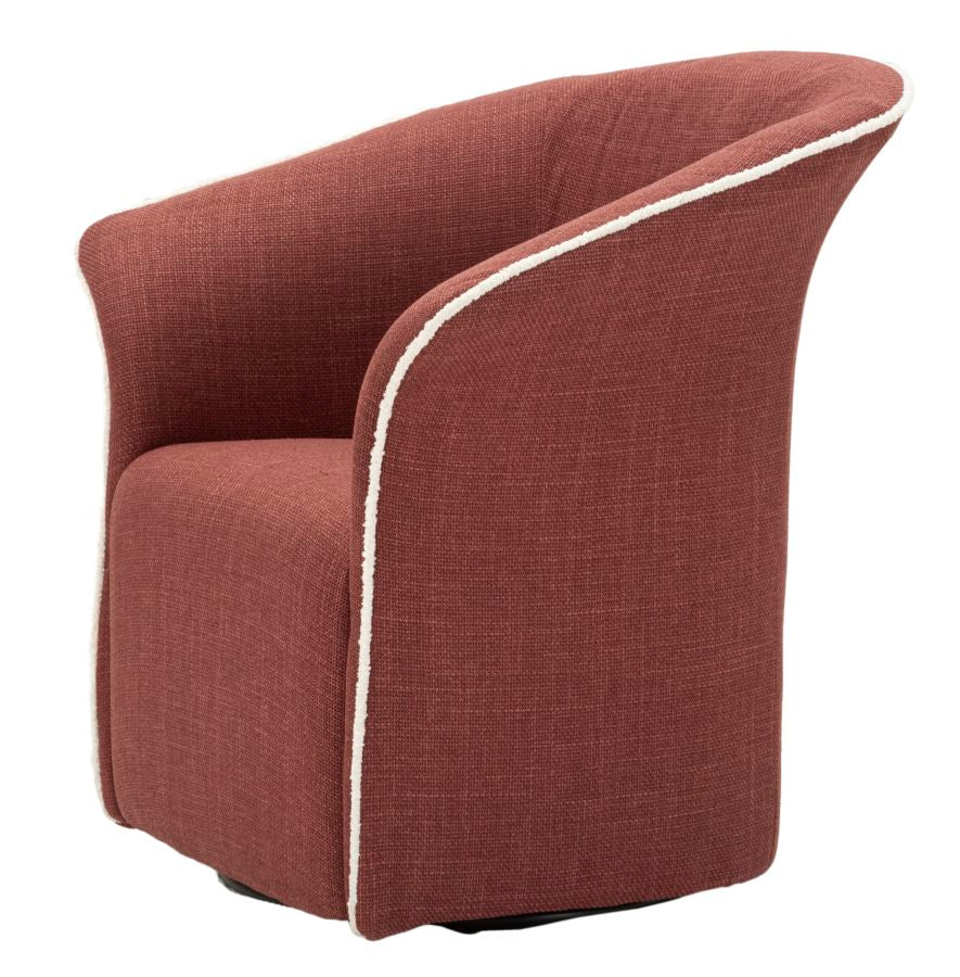 Siena Draaibare Fauteuil Bordeaux 80x83.5x66 cm