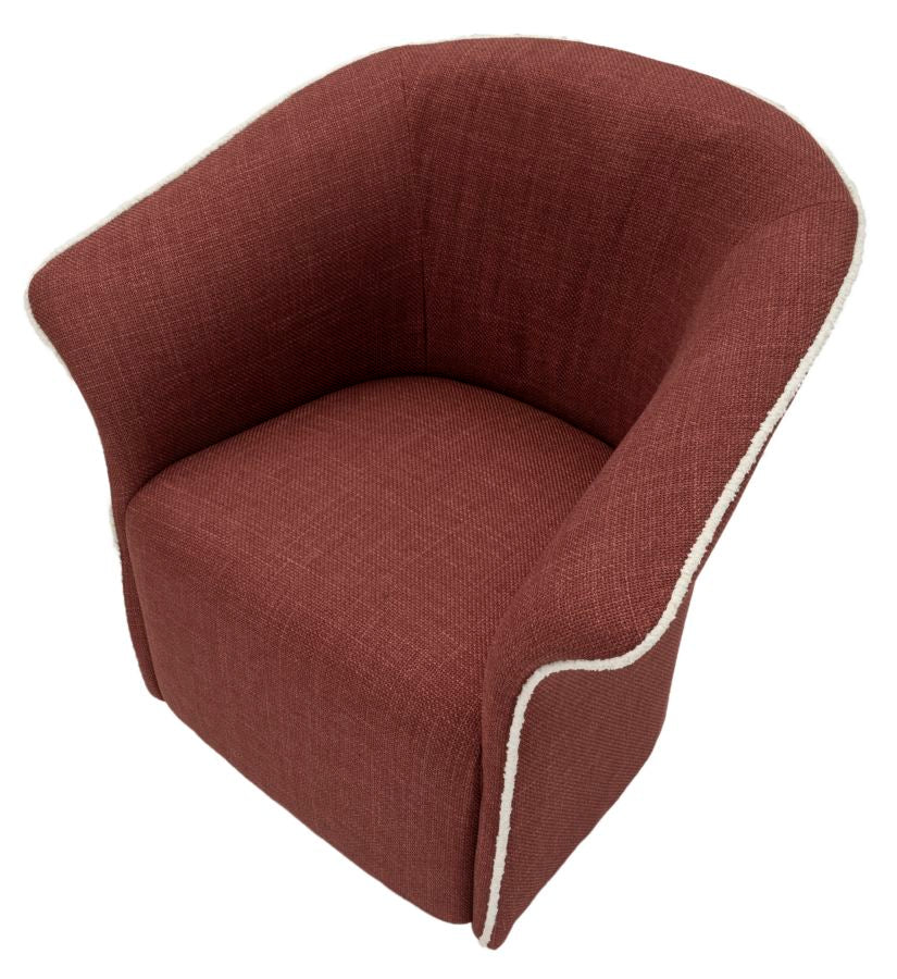 Siena Draaibare Fauteuil Bordeaux 80x83.5x66 cm