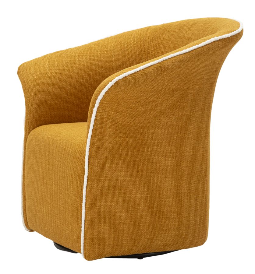 Senape Siena Draaifauteuil Mosterdgeel 80x83.5x66 cm